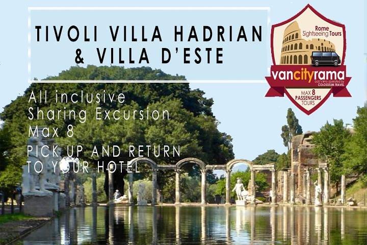 Tivoli Villa Hadrian e Villa d'Este Excursão
