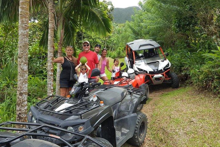 ATVと砂丘バギーコンボツアーのセントキッツのサニーブルーレンタル