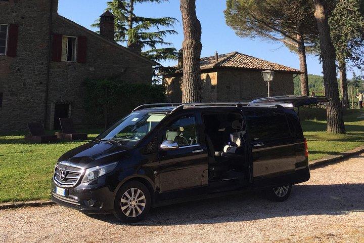 Privévervoer van de stad Florence of Florence naar het gebied Umbrië Assisi-Perugia