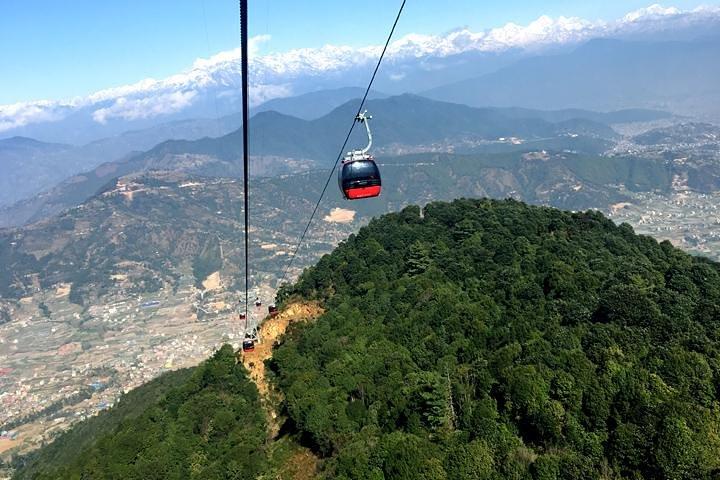 Private halbtägige Chandragiri-Seilbahntour in Kathmandu