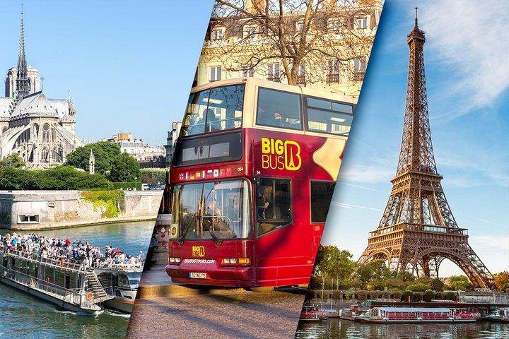 Ingresso alla vetta della Torre Eiffel con Big Bus e crociera sulla Senna