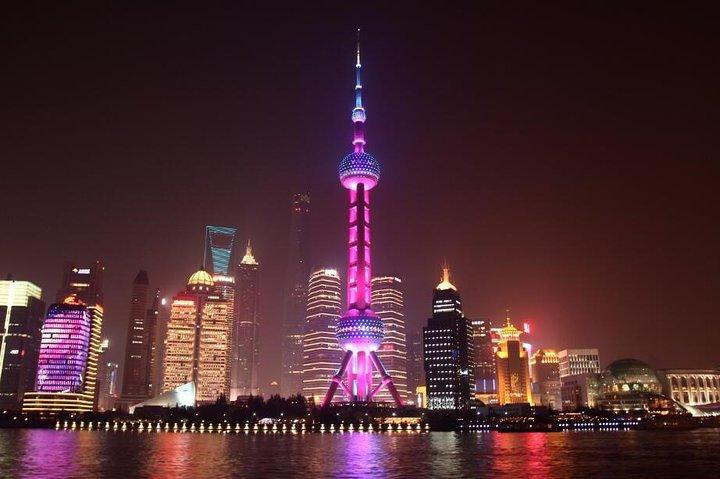 De Xangai: The Bund e Nighttime Cruise no rio Huangpu