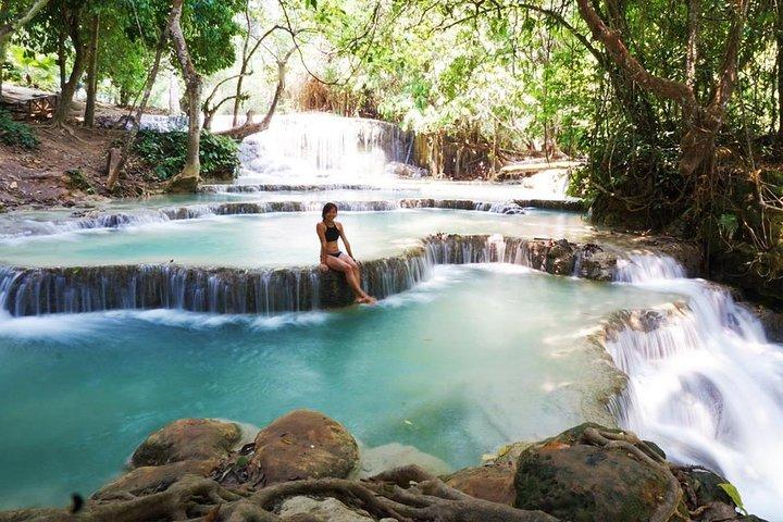 Day Trek a Cachoeira de Kuangsi e Santuário de Urso - Luang Prabang excursão de dia inteiro