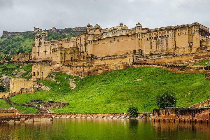 Excursão guiada em Jaipur de dia e noite com jantar tradicional indiano