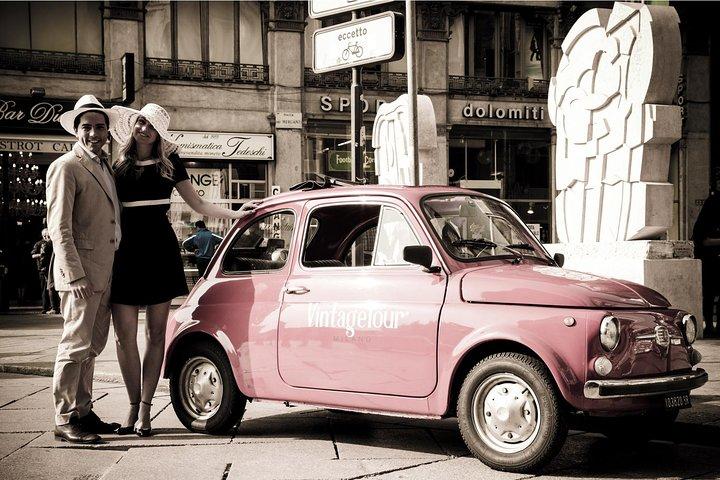 2 uur Vintage Fiat 500 Central City Tour in Milaan