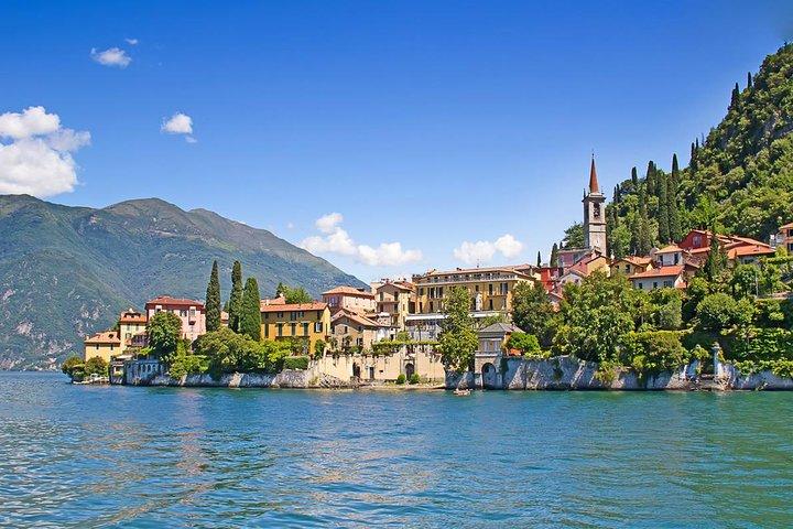 Excursão privada: Lago Como de Milão com motorista particular e barco