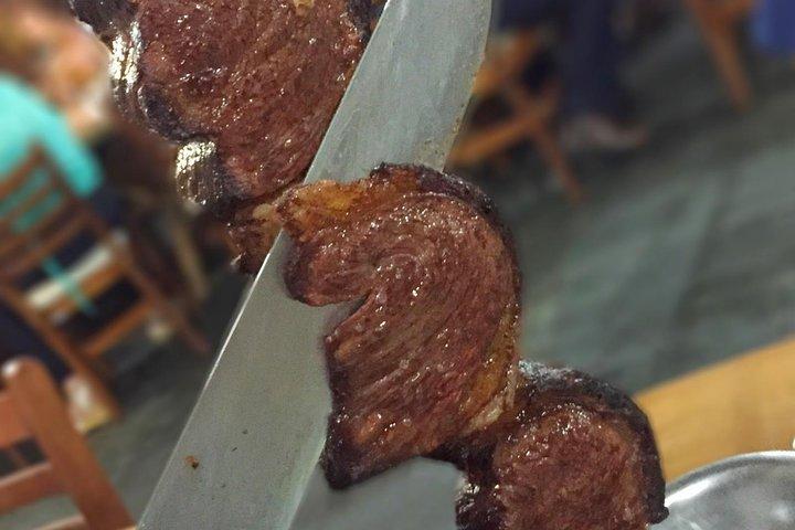 リオデジャネイロのブラジルのチュラスカリアを乗り換えで食べ放題