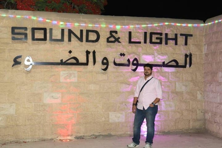 sound and light spectacular show at Giza pyramids