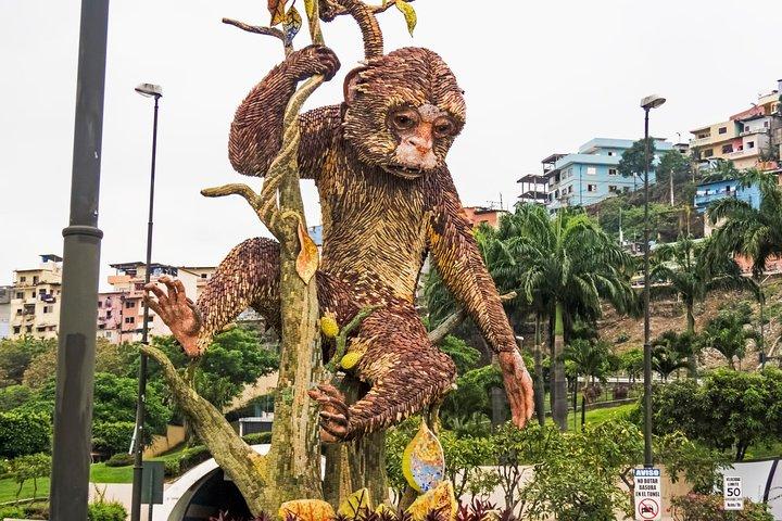 Visita turística de Guayaquil con transporte aéreo de ida y vuelta