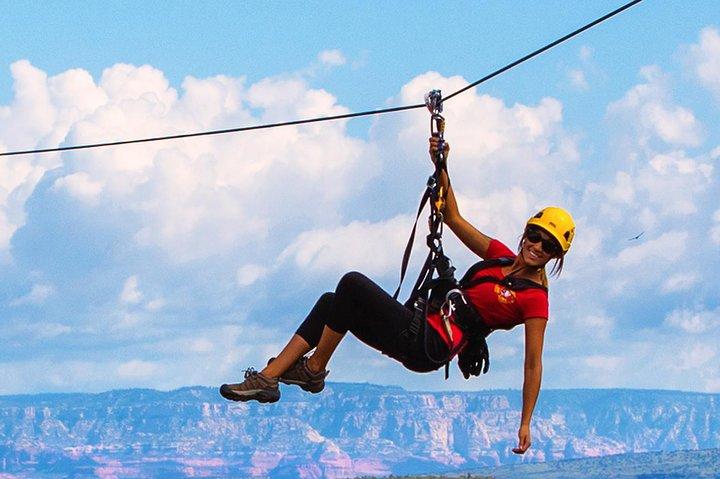 Zip Line Tour på Out of Africa Wildlife Park i Sedona, Camp Verde