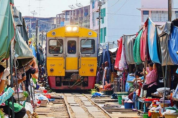 Bangkok - Damnoen Saduak e Tour Privado do Mercado de Trem