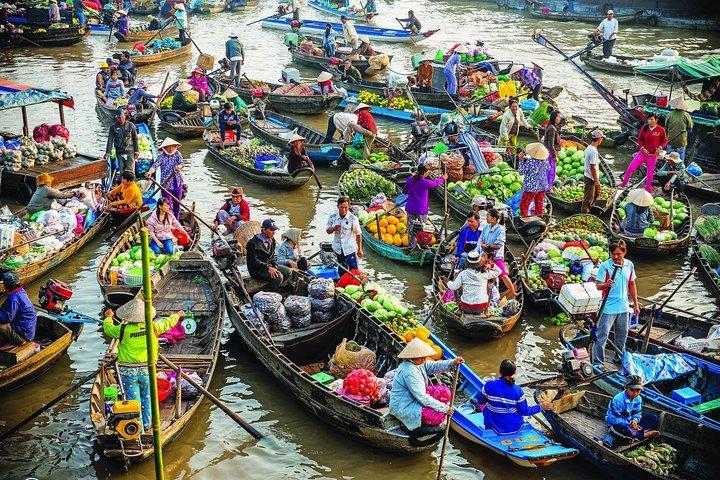 Mercado Flutuante do Delta do Mekong de Luxo Grupo Pequeno 2 Dias 1 Noite