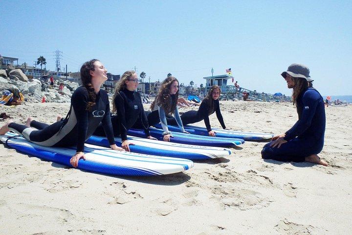 2-stündiger privater Gruppen-Surfunterricht in Hermosa Beach