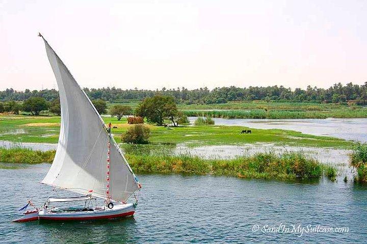 Solnedgång Felucca Ride på Nilen i Luxor