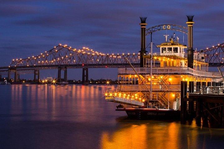 Paddlewheeler Creole Queen Jazz Dinner Cruise i New Orleans