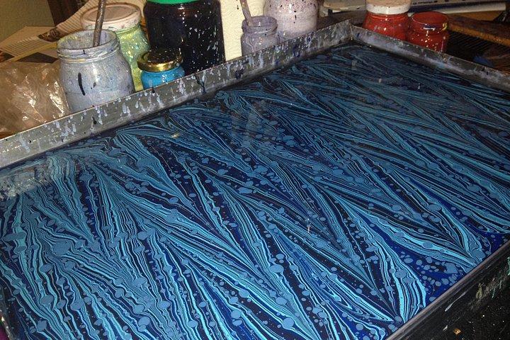 Art of Turkish 'Ebru' Marbling Workshop in Istanbul