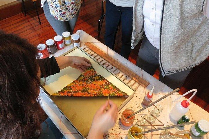 Art of Turkish 'Ebru' Marbling Workshop in Istanbul