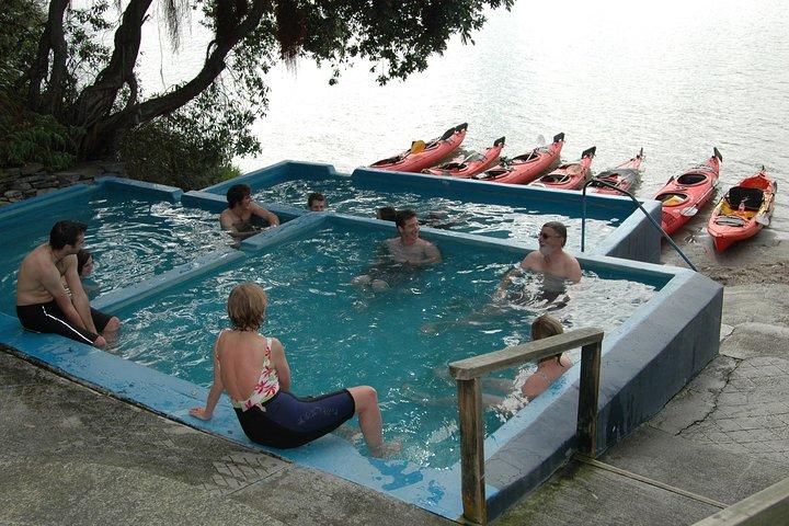 Lake Rotoiti Evening Kayak Tour including Hot Springs, Glowworm Caves and BBQ Dinner