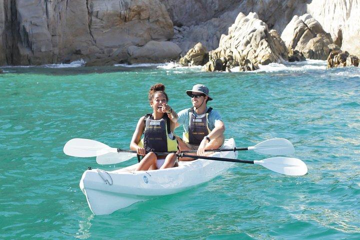 Tour en kayak en la bahía de Cabo San Lucas con buceo de superficie