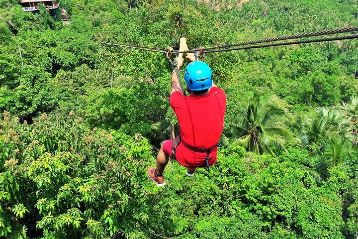 Lamai Viewpoint Zip lining with Cable Car and Panoramic View