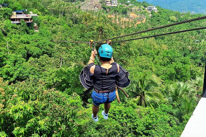 Lamai Viewpoint Zip lining with Cable Car and Panoramic View