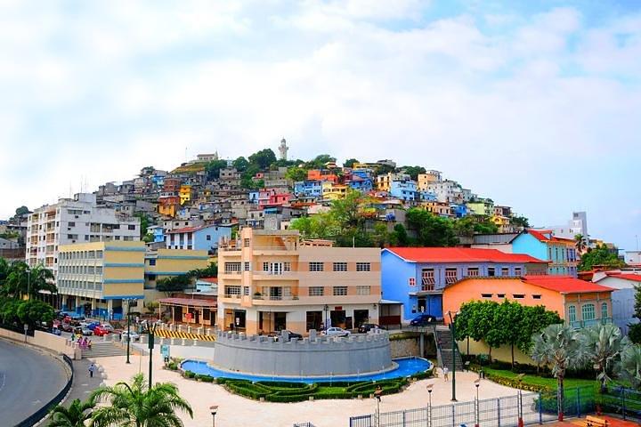 Guayaquil City Tour inklusive det lyse hus Cerro Santa Ana