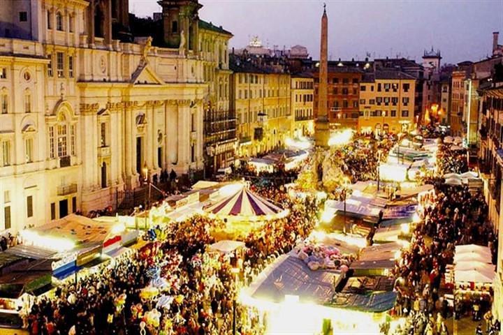 Tour a pie de Navidad en Roma