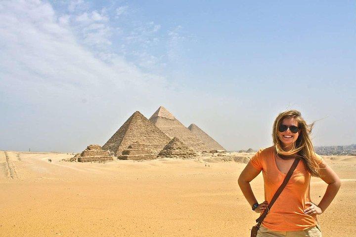 Giza Pyramids, Sfinxen inkluderar Nilen felluca ride Halvdagstur