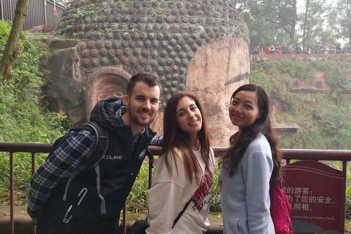 Tour privato di 1 giorno a Chengdu Panda Base e Leshan Giant Buddha con il pranzo