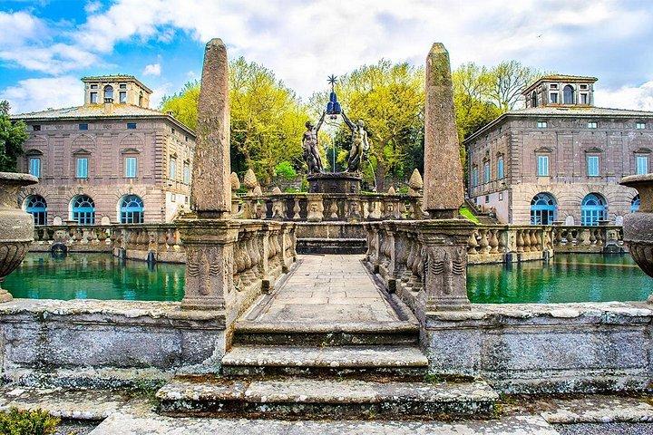 Dagstur fra Rom til Viterbo, Bagnaia, Thermal Baths & Lake Vico w hotel afhentning