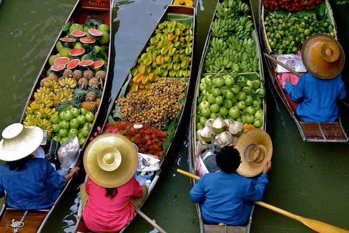 Mercado Flotante Damnern Saduak, Gran Palacio, Wat Phra Keo y Wat Pho