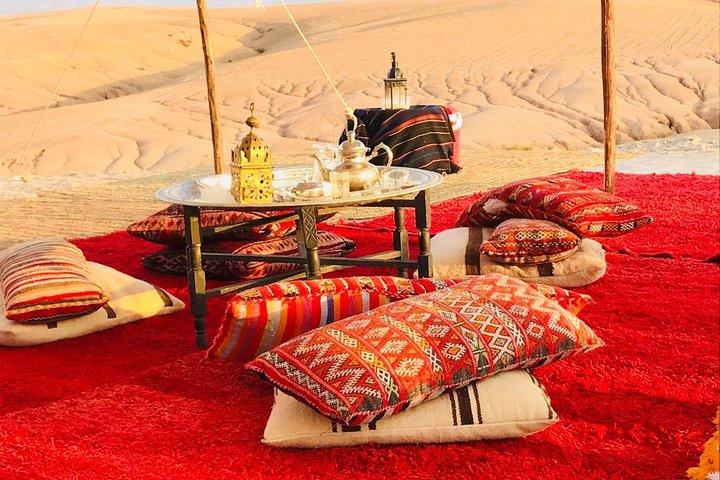 Giro in cammello e cena nel deserto di Agafay