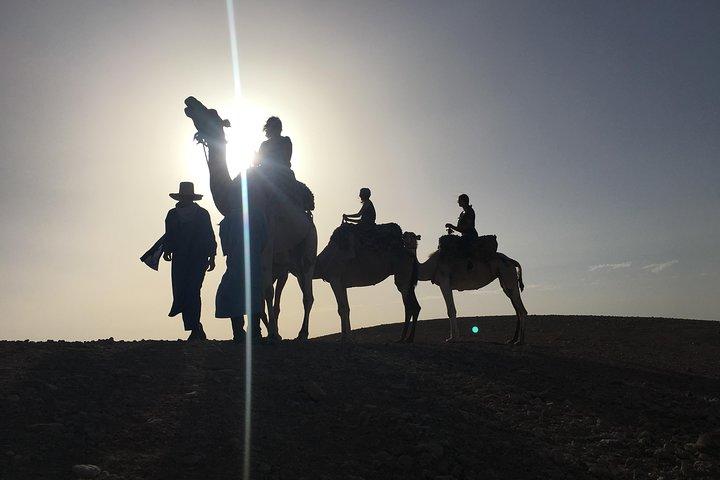 Sunset Camel Ride in the AGAFAY DESERT trip from Marrakech