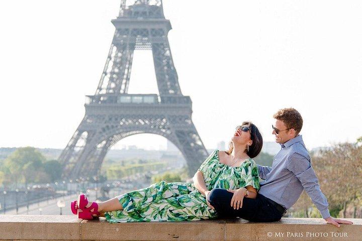 パリジャン ライフ スタイル エッフェル塔でのプライベート写真撮影