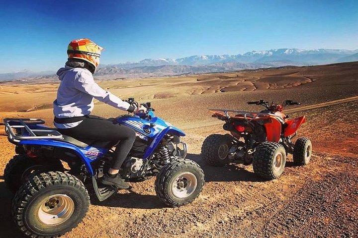 Excursion en quad à Marrakech dans la palmeraie du désert de marrakech