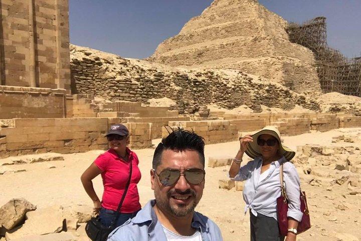Excursion privée pyramides de Gizeh, sphinx, pyramide de Sakkara et vieille ville de Memphis