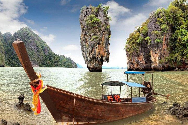 Phuket a James Bond Island : tour in barca a lunga coda con canoa da mare