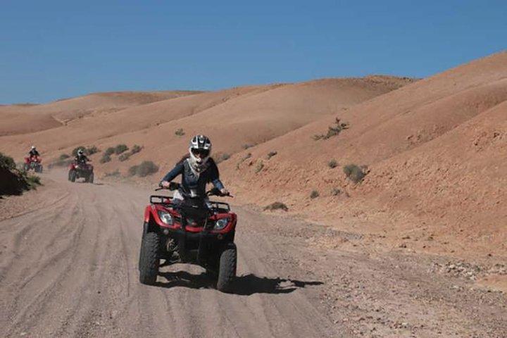 Quad biking in the palm grove of Marrakech