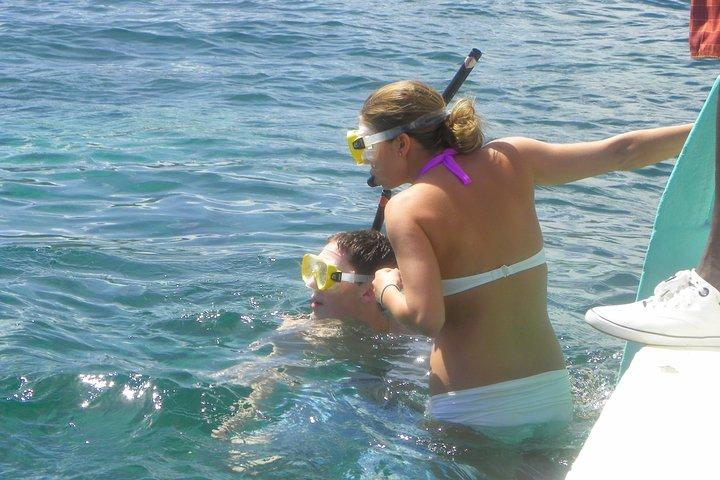 Tobago Buccoo Reef Glass Bottom Boat Cruise og Island Sightseeing Tour