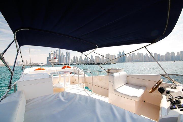 Luksus Yacht Cruise Dubai Marina Palm Jumeirah, Burj Al Arab og Atlantis