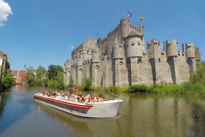 Begeleide boottocht van 40 minuten in het middeleeuwse Gent