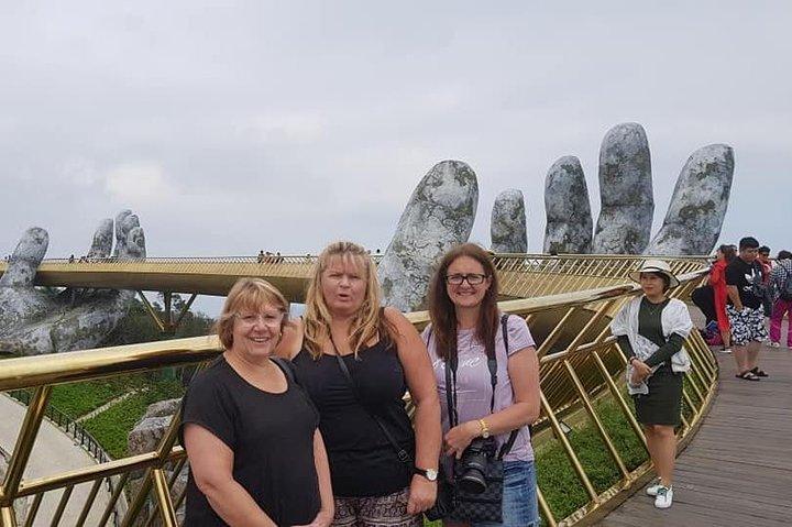 GOLDEN BRIDGE, BA NA HILL, via CABLE CAR de HOTELS en la ciudad de HUE (tour privado)