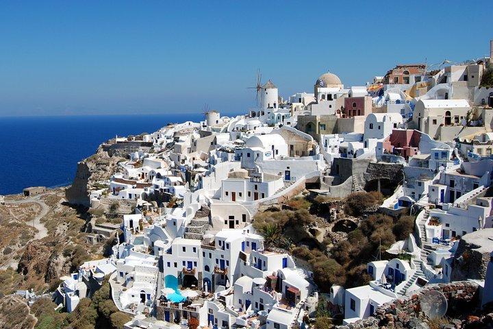 Tour Santorini de día completo : Fira, Oia Sunset & Beach (Grupo pequeño)