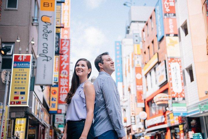 東京での地元の写真家とのプライベートバケーション写真セッション