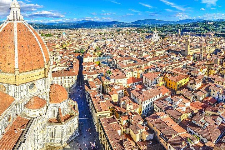 Florence Dome klättra utsikt över staden hotell pickup och guidad sightseeingtur tur