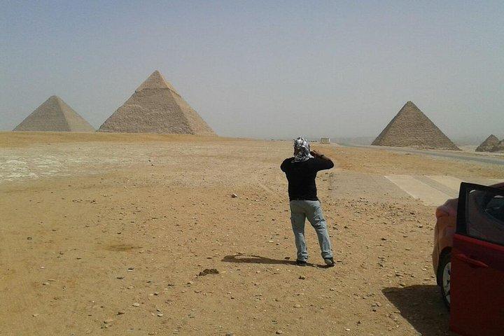 Tours de l'aéroport du Caire Pyramides de Gizeh Memphis ville Saqqara et Dahshur