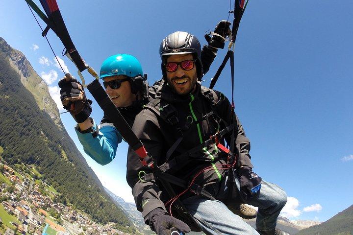 Klosters Tandem Paragliding Flight from Gotschna