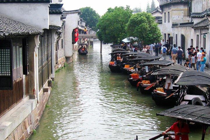 Shanghai privat rundtur: Zhujiajiao vattenstad och båttur