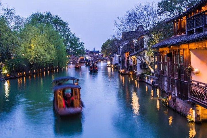 Dia de excursão particular na Cidade das águas Zhujiajiao e em Xangai