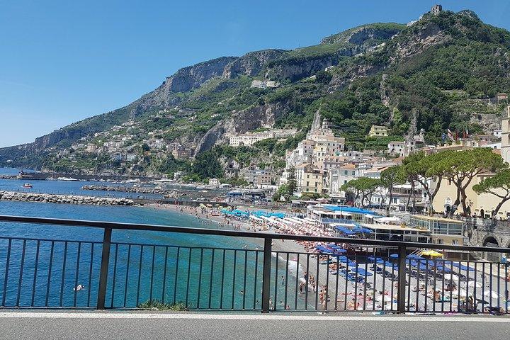 Visite privée de luxe d'Amalfi au départ de Rome : Positano, Sorrente et Ravello
